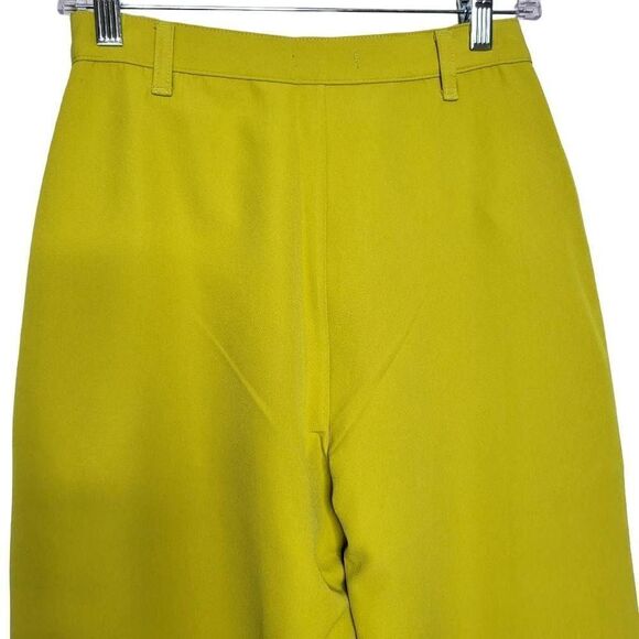 Boohoo Premium Straight Leg Tailored Trousers in Lime Size 6 - Picture 9 of 10